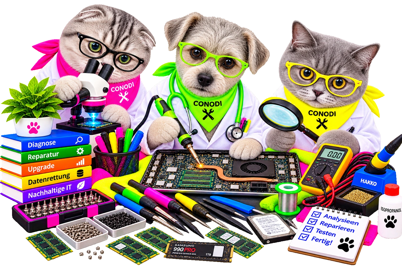 01 Notebook Reparatur Freigestellt