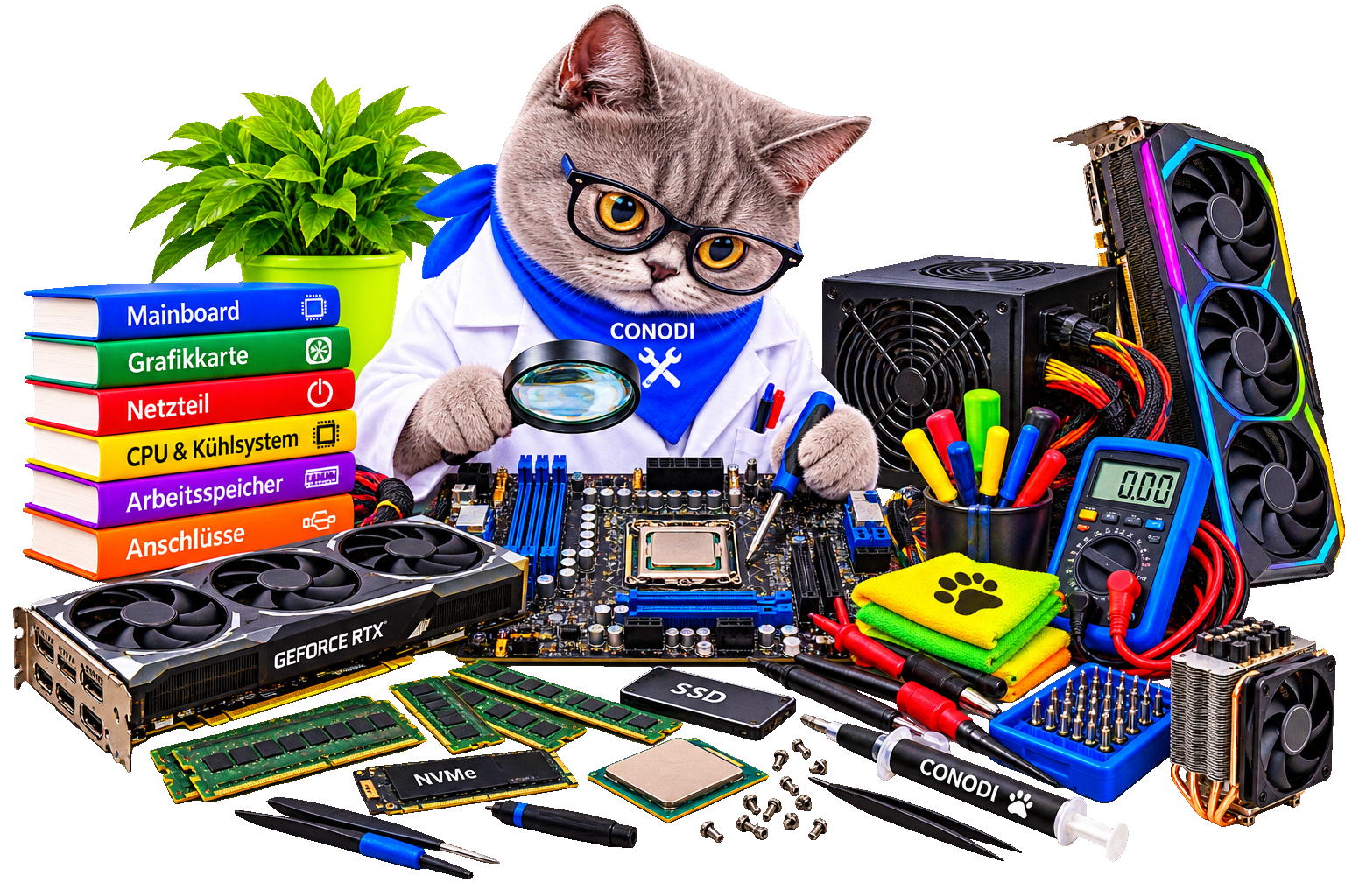 02 Hardware Mainboard Grafikkarte Netzteil Mainboard, Grafikkarte und Netzteil Reparatur