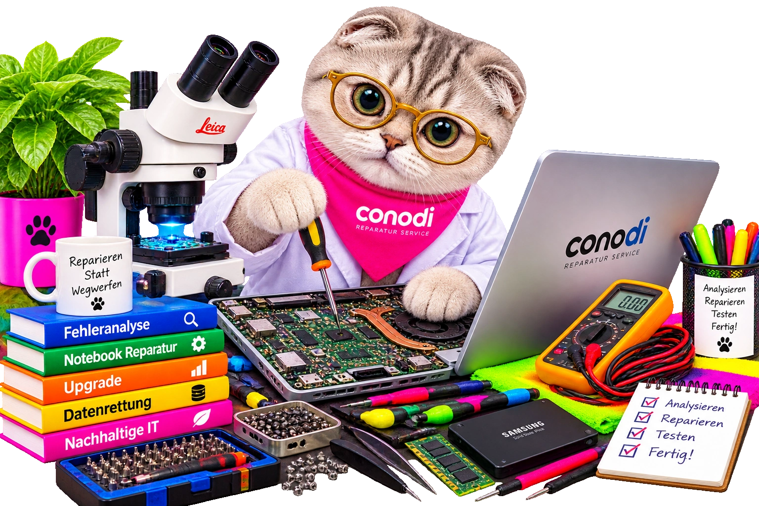 03 Mainboard Reparatur Freigestellt