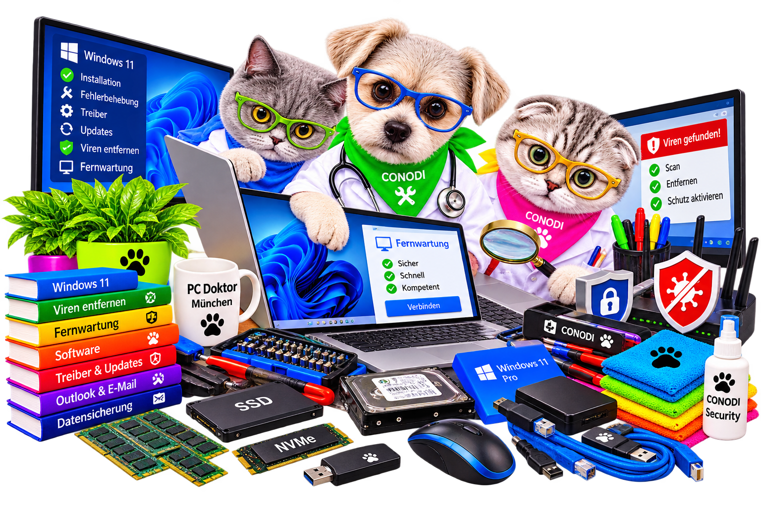 04 Windows Software Viren Fernsteuerung PC Doktor München – Windows und Software Reparatur