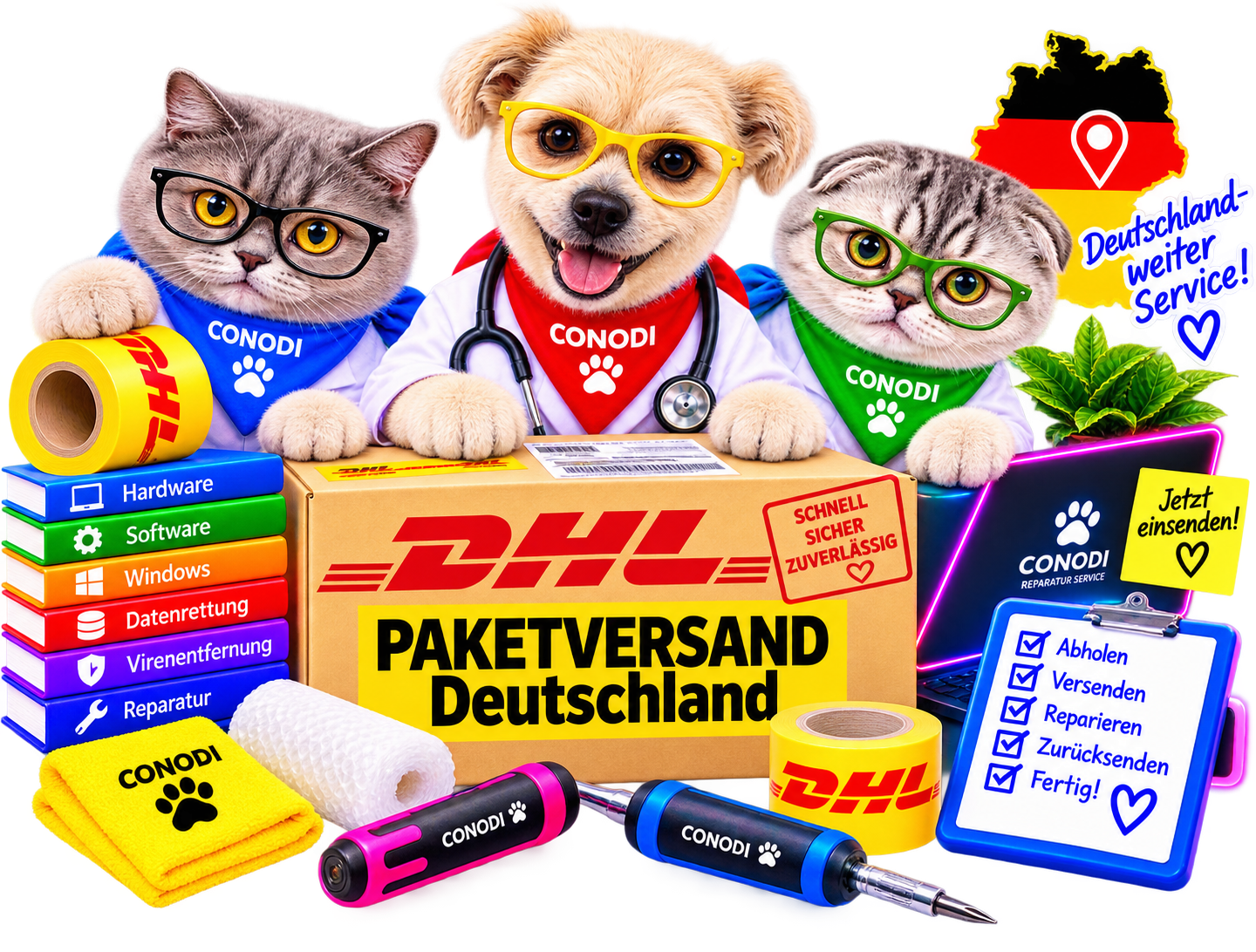18 DHL Einsendung Freistellen