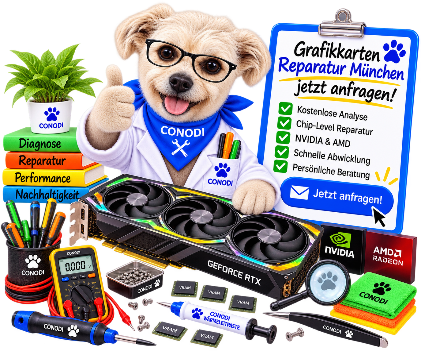 Grafikkarten Reparatur und professionelle GPU Fehlerdiagnose anfragen Grafikkarten Reparatur und professionelle GPU Fehlerdiagnose anfragen