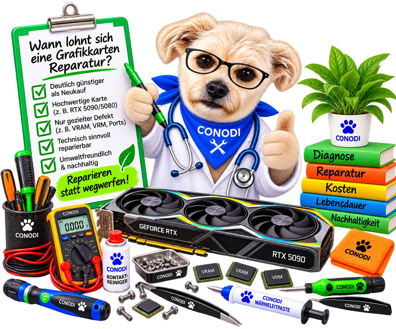Professionelle Grafikkarten Reparatur statt Austausch Professionelle Grafikkarten Reparatur statt Austausch